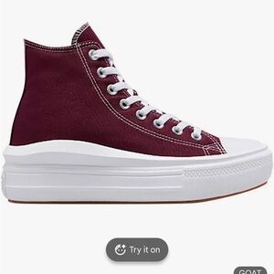 Converse MOVE platform in Maroon / burgundy
